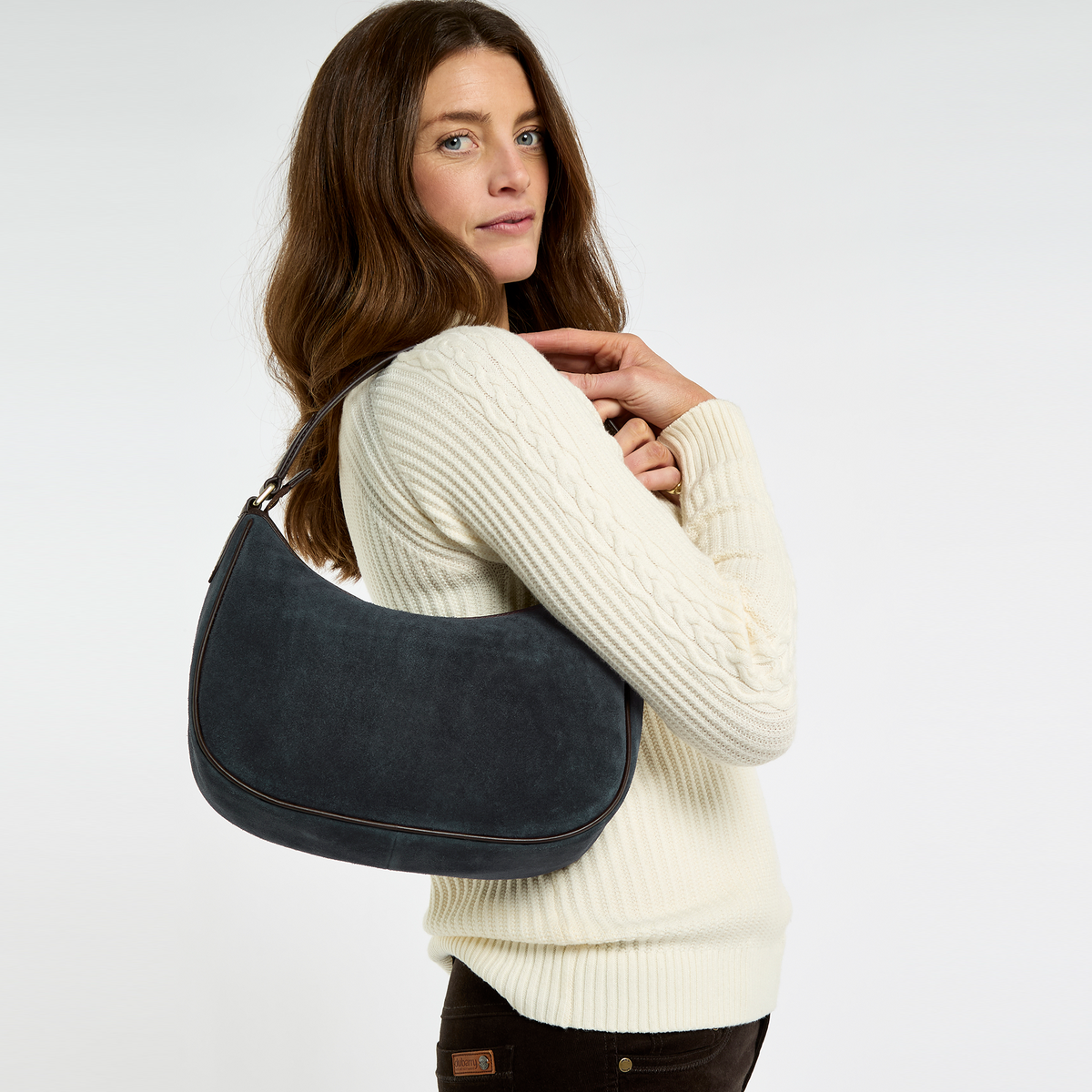 Cushendall Suede And Leather Handbag