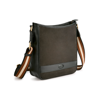 Tullyfern Suede And Leather Handbag
