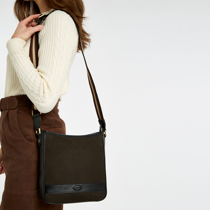 Tullyfern Suede And Leather Handbag