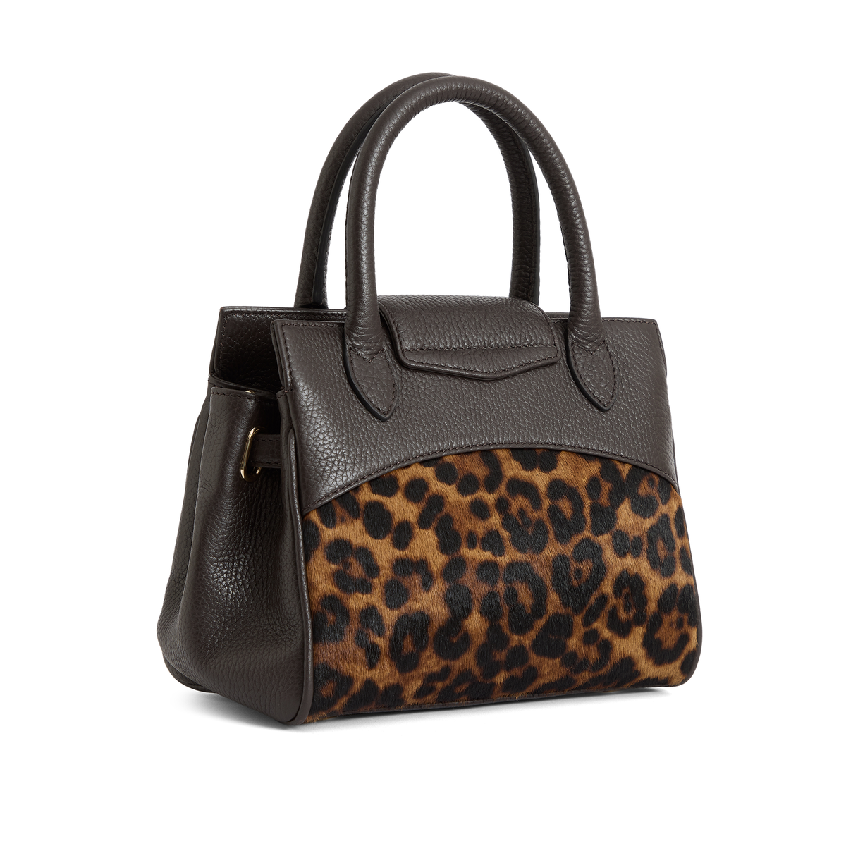 Mini Windsor Handbag Leopard Haircalf Bag 