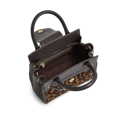 Mini Windsor Handbag Leopard Haircalf Bag 