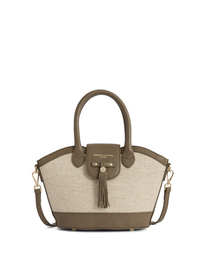 Mini Windsor Tote Herringbone Bag
