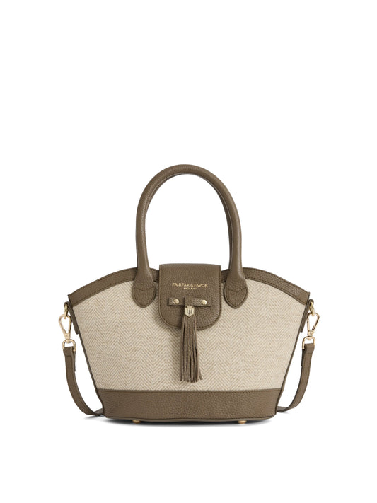 Mini Windsor Tote Herringbone Bag