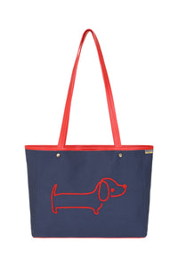 Sausage Dog Embroidered Bag