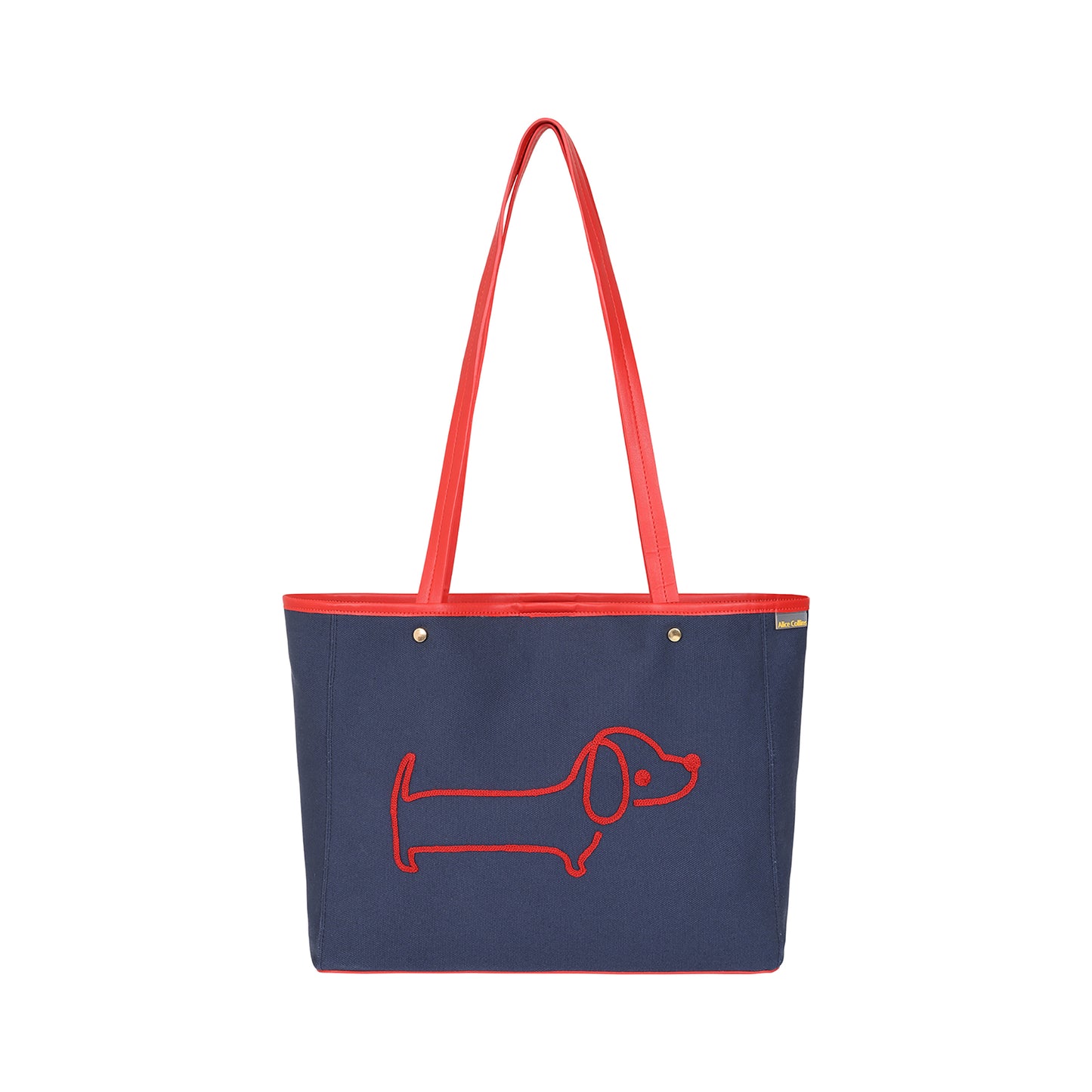 Sausage Dog Embroidered Bag