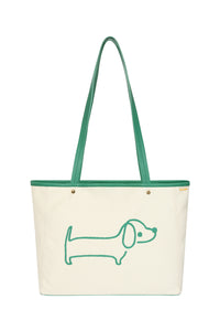 Sausage Dog Embroidered Bag