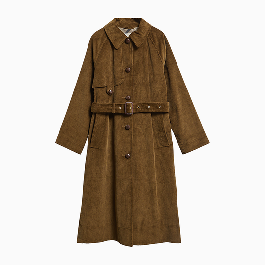 Antonella Cord Trench Casual Jacket