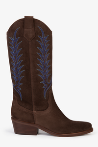 Goldie Suede Embroidered Boot
