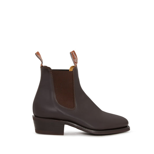 Lady Yearling Leather Rubber Sole Boot