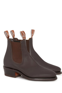 Lady Yearling Leather Rubber Sole Boot