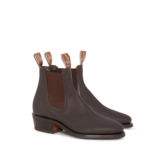 Lady Yearling Leather Rubber Sole Boot