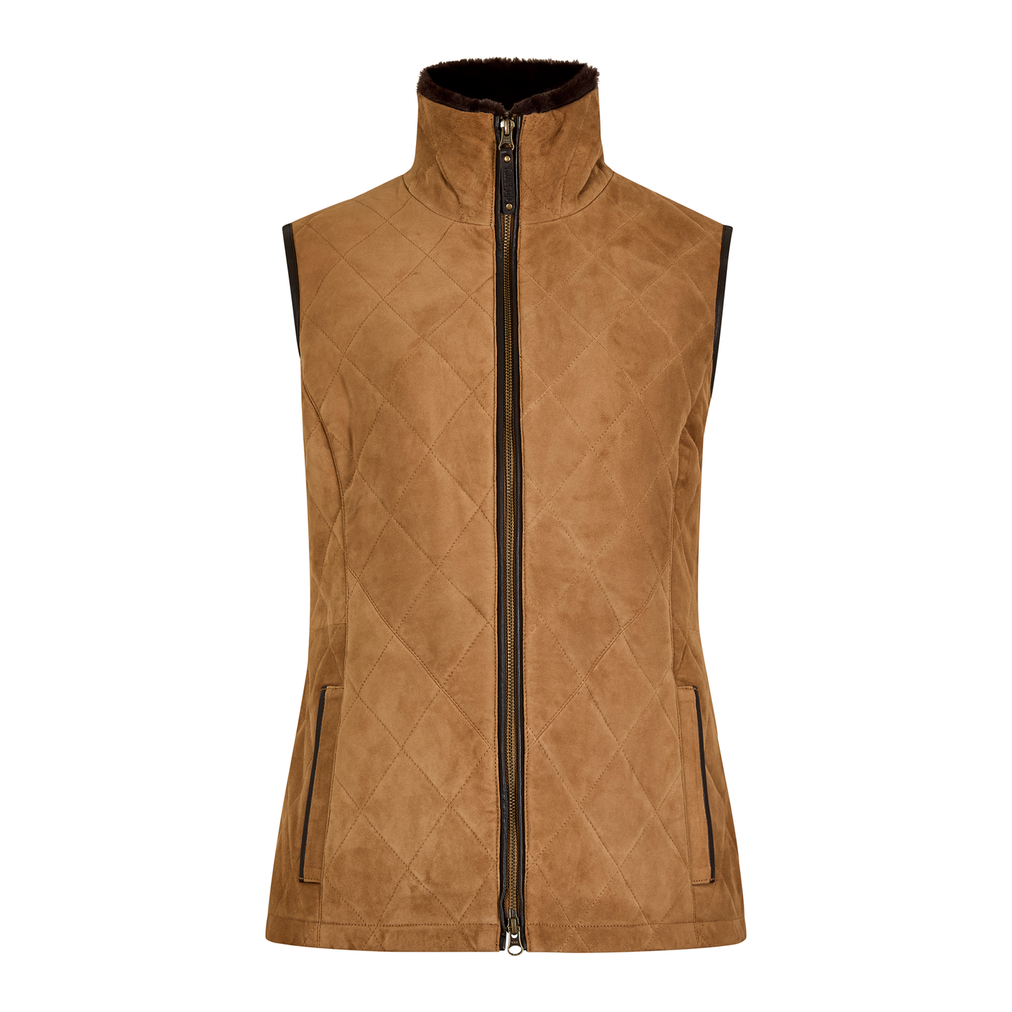 Ballyhale Suede Quilted Gilet