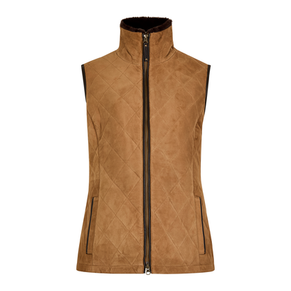 Ballyhale Suede Quilted Gilet