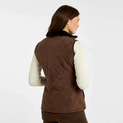 Ballyhale Suede Quilted Gilet