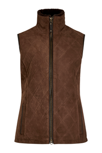 Ballyhale Suede Quilted Gilet