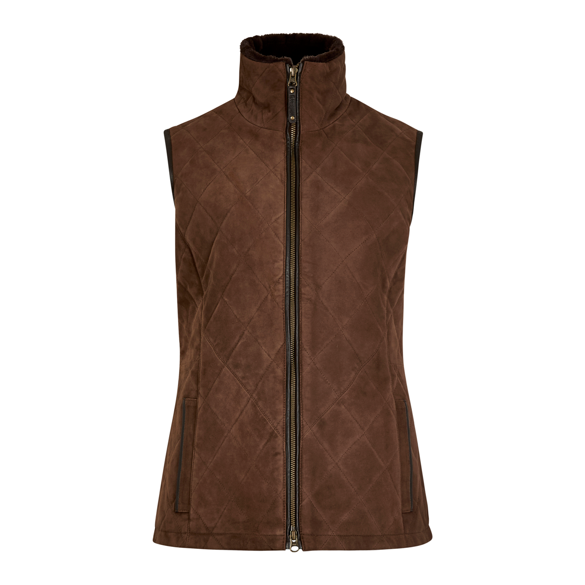 Ballyhale Suede Quilted Gilet