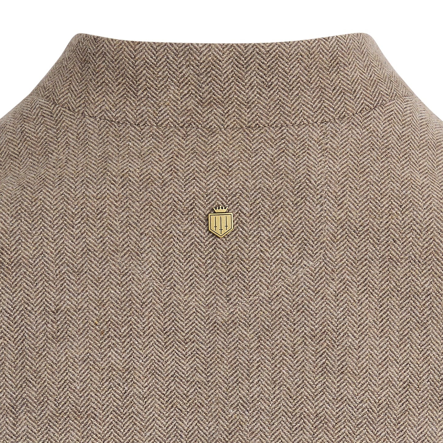 Eliza Single Breasted Herringbone Gilet