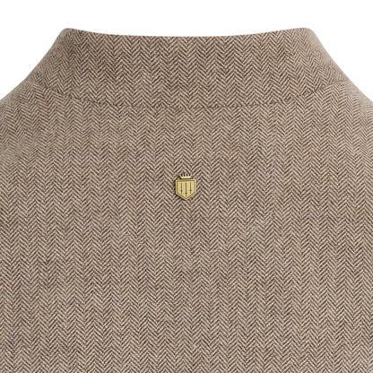 Eliza Single Breasted Herringbone Gilet