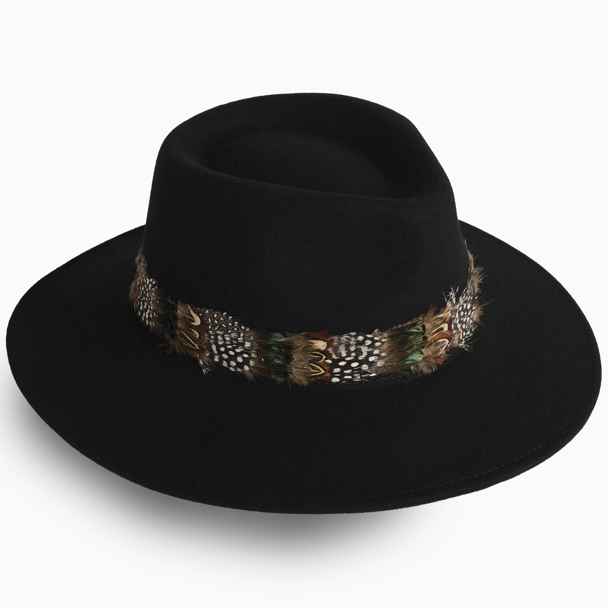 Feather Band Wool Fedora