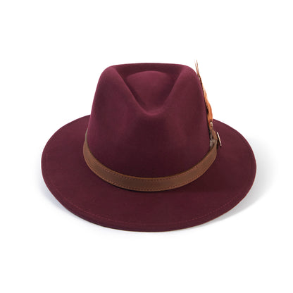 Suffolk Fedora Bronze Side Feather