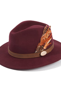 Suffolk Fedora Bronze Side Feather