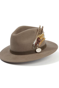 Suffolk Fedora Bronze Side Feather