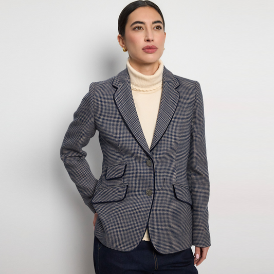 Cauce Houndstooth Short Jacket