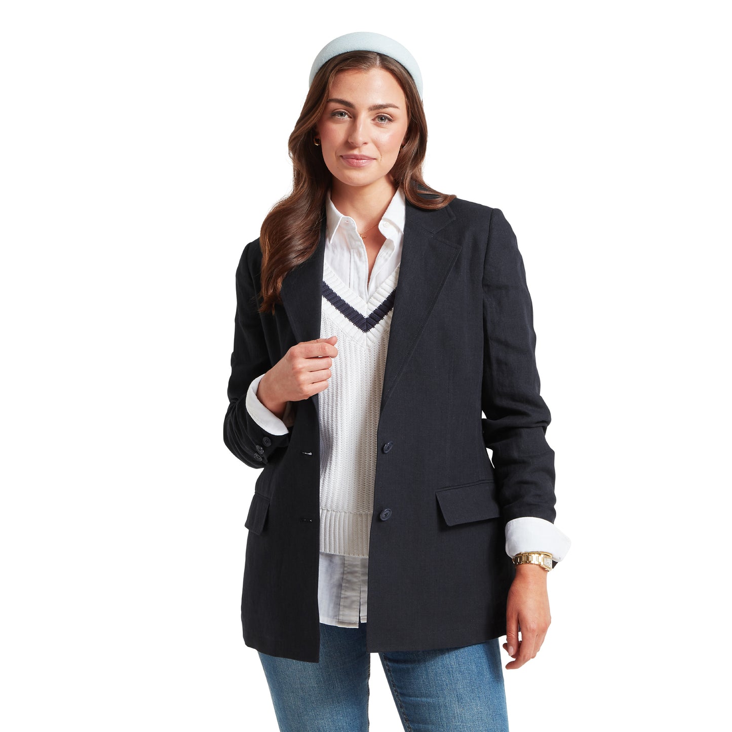 Henley Linen Blazer