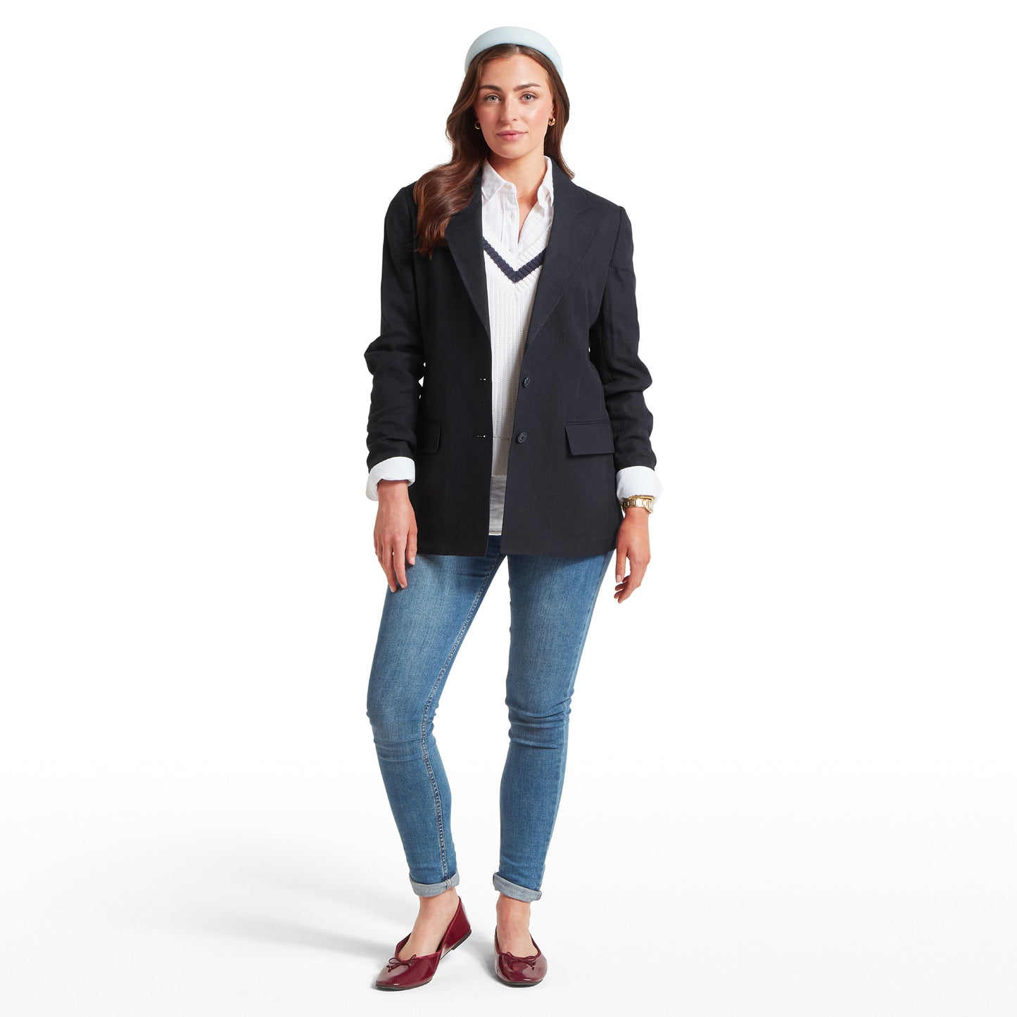 Henley Linen Blazer