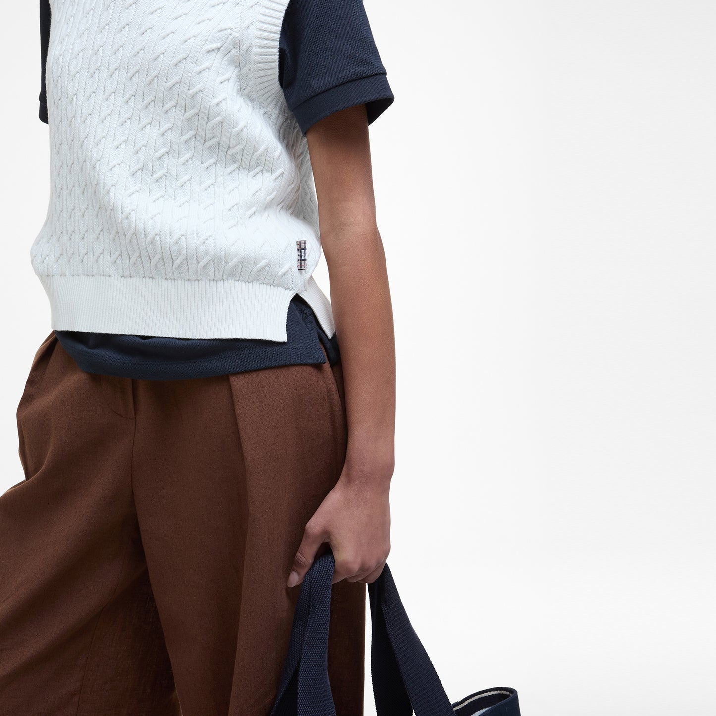 Hartland Sleeveless Knitted Jumper