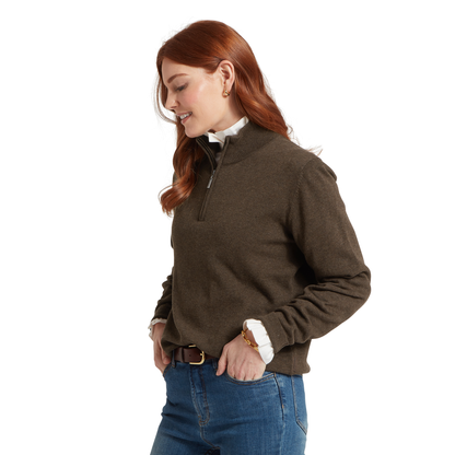Polperro Pima Cotton Quarter Zip