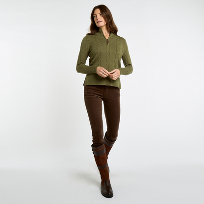 Burtonpoint Cable Zip Neck 
