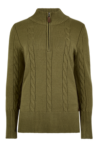 Burtonpoint Cable Zip Neck 