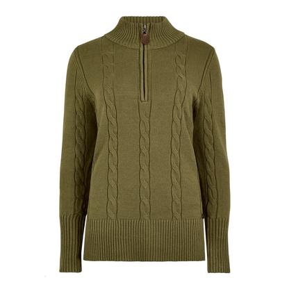 Burtonpoint Cable Zip Neck 