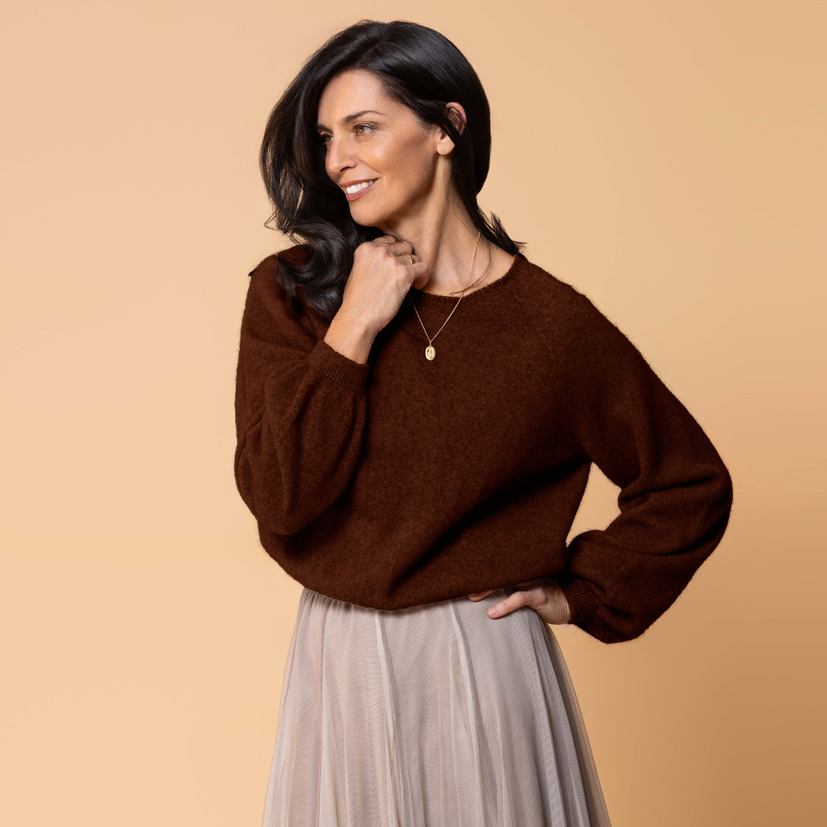 Possum Merino Bellow Sleeve Top