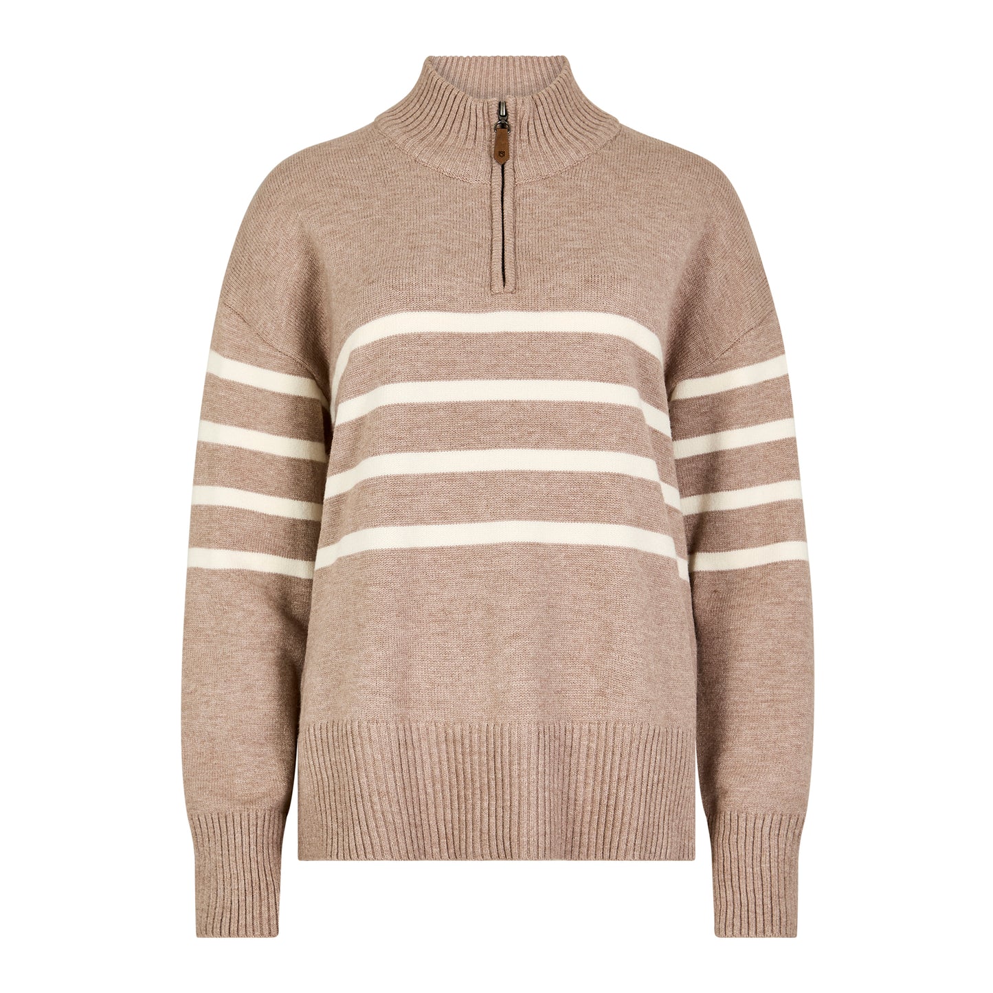 Fonthill Striped Zip Neck Knit