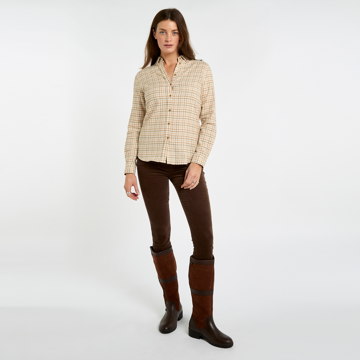 Cornflower Tattersall Check Shirt