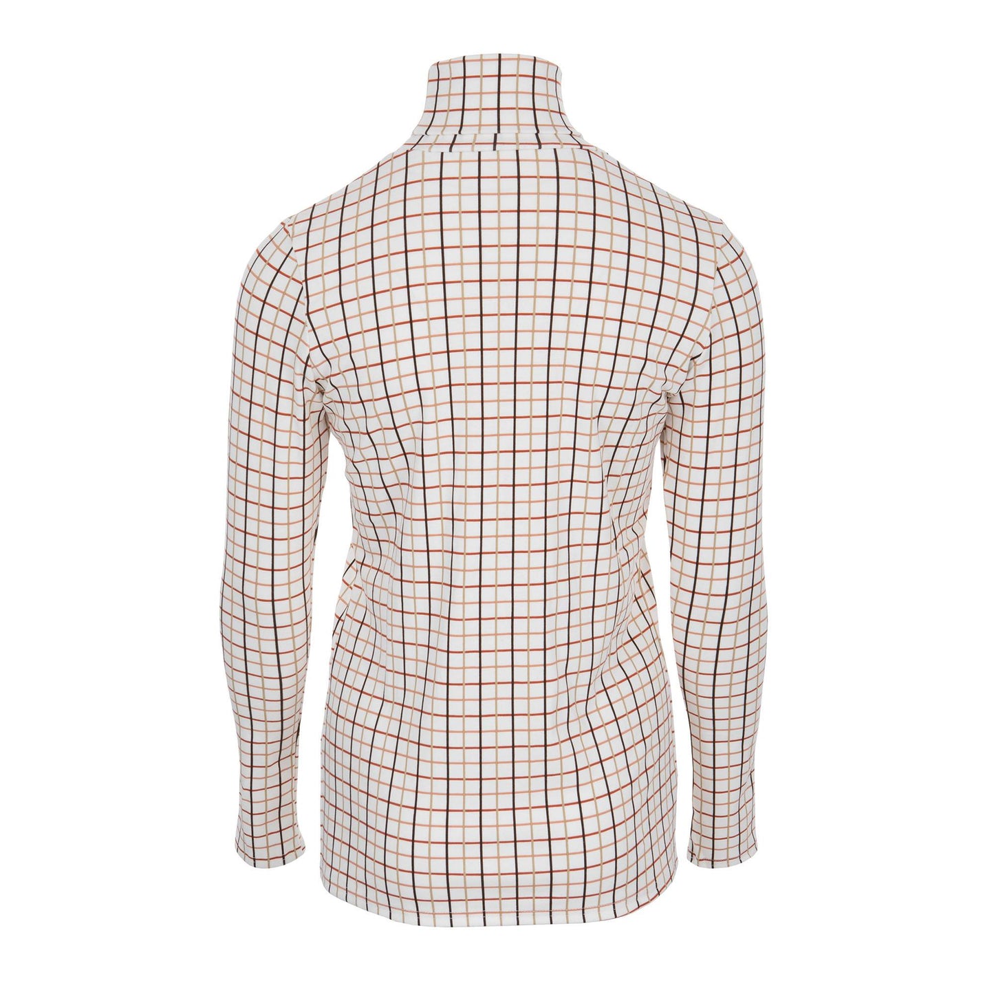 Cosy Check Roll Neck