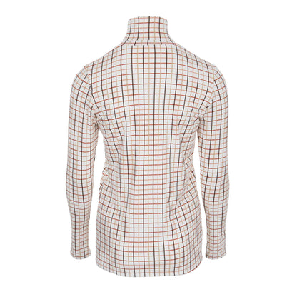 Cosy Check Roll Neck