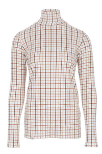 Cosy Check Roll Neck