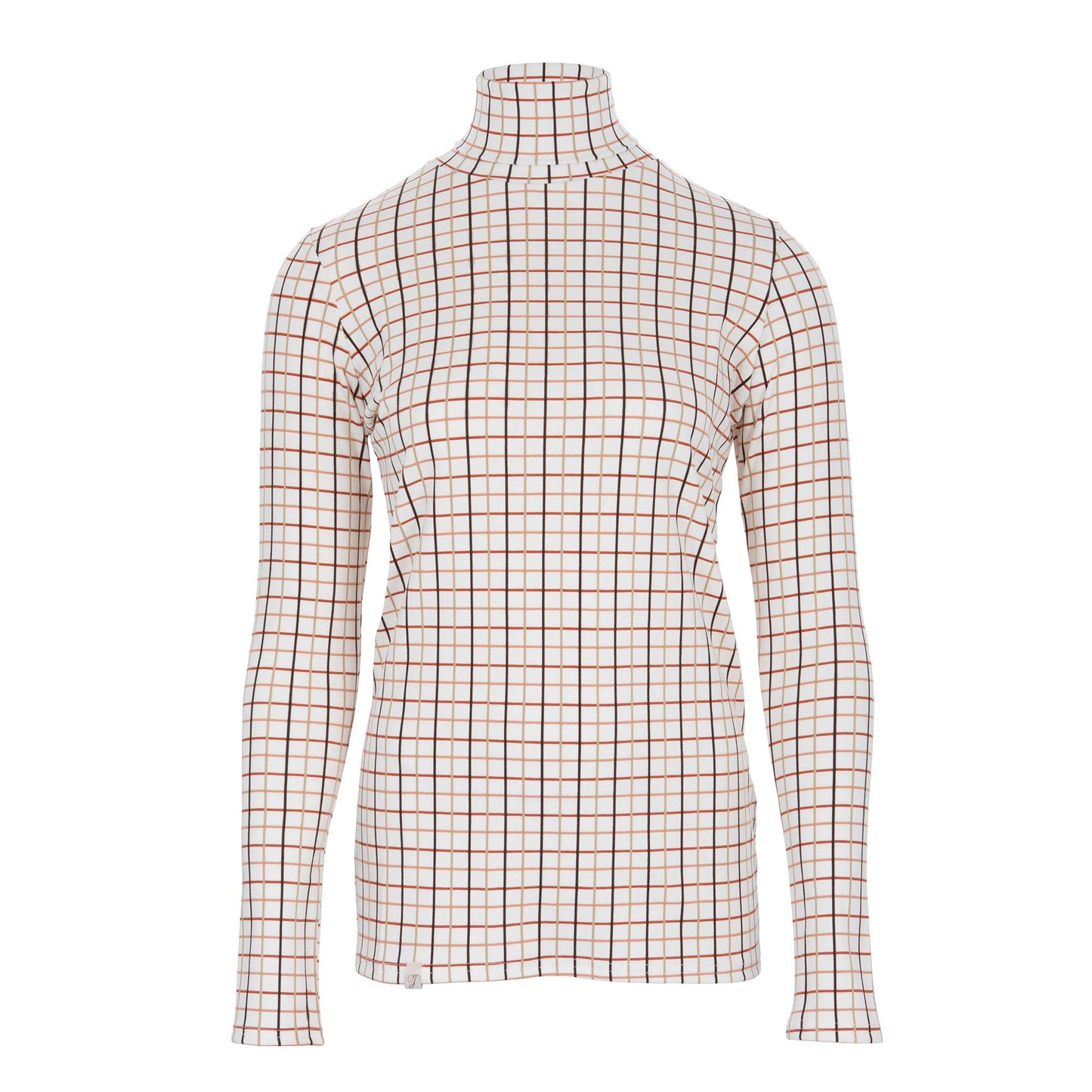 Cosy Check Roll Neck