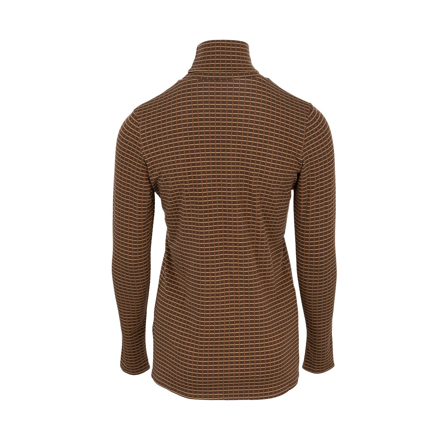 Cosy Check Roll Neck