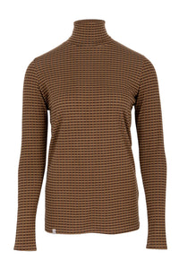 Cosy Check Roll Neck