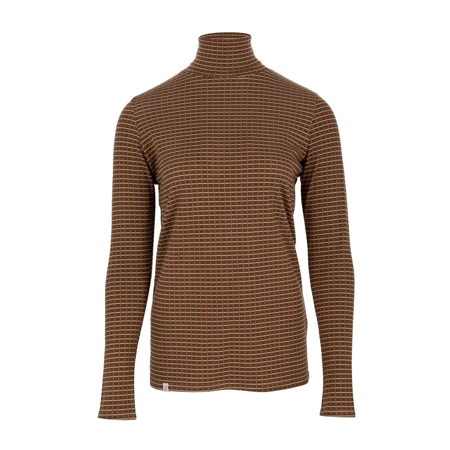 Cosy Check Roll Neck
