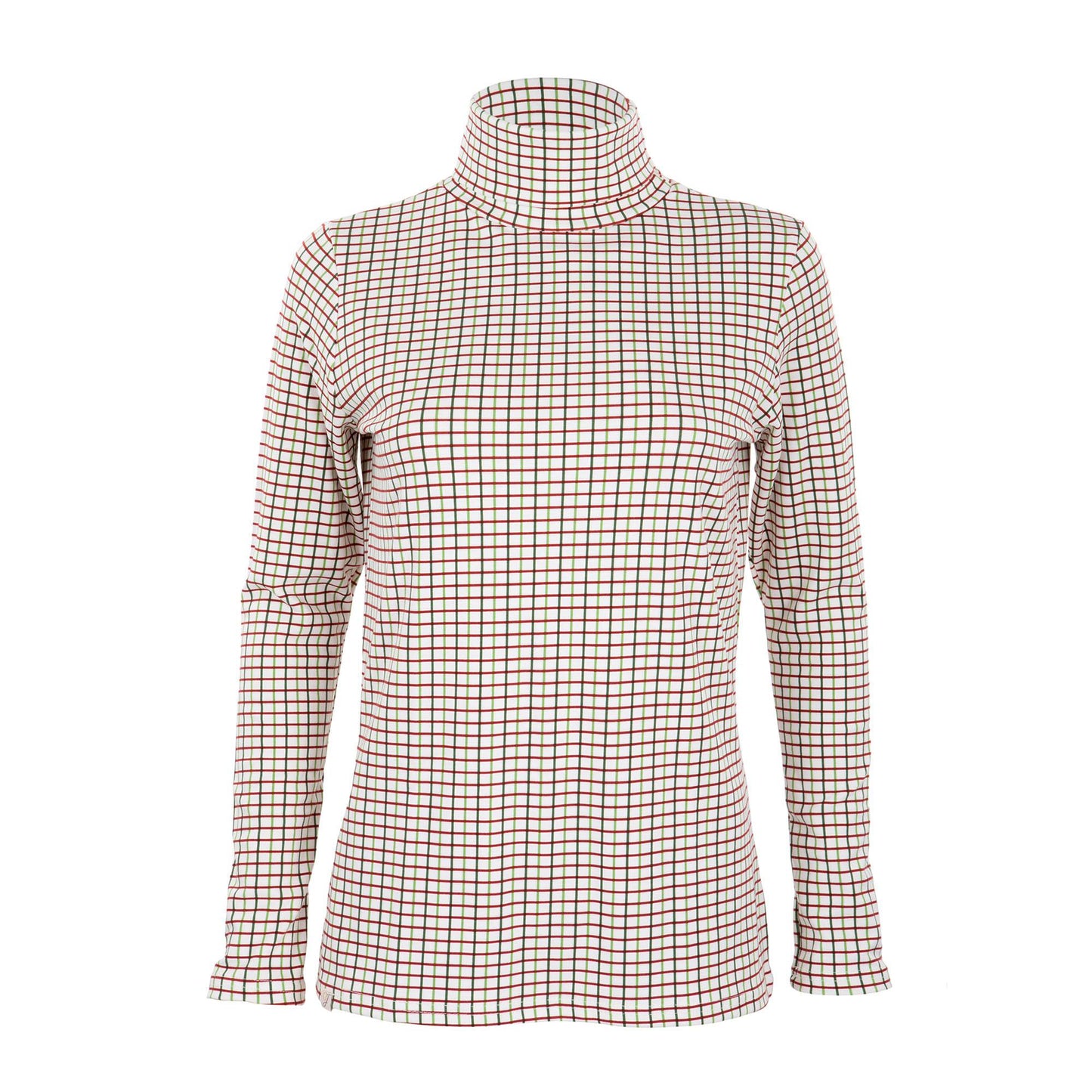 Cosy Check Roll Neck