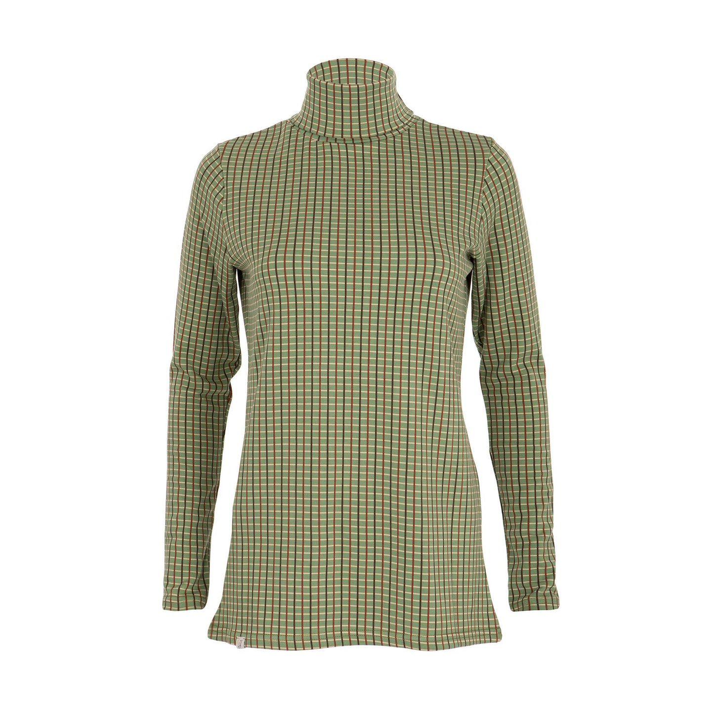 Cosy Check Roll Neck