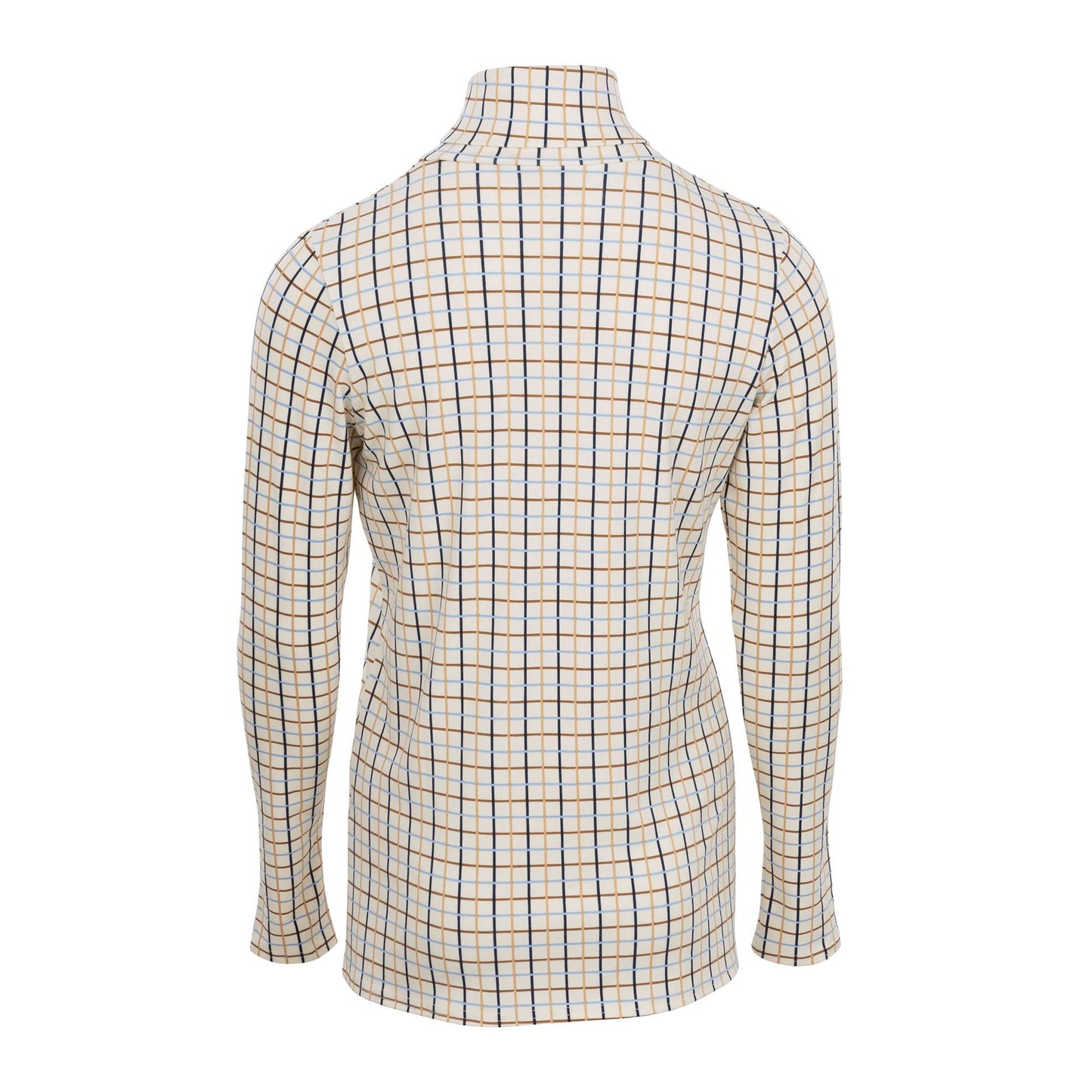 Cosy Check Roll Neck