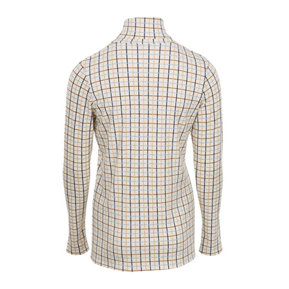 Cosy Check Roll Neck