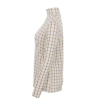 Cosy Check Roll Neck