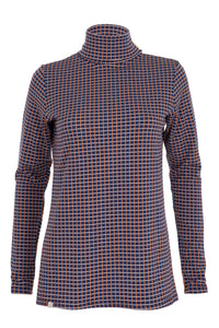 Cosy Check Roll Neck